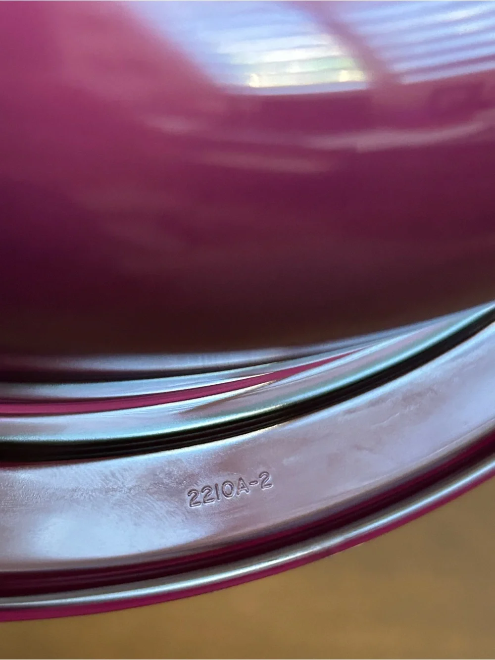 TUPPERWARE PURPLE STACK COOKER 1 3/4 QUART BOWL #2210 AND STORAGE LID